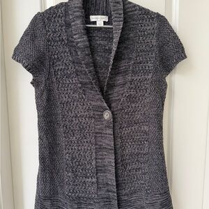 Christopher & Banks Charcoal Knit Cardigan